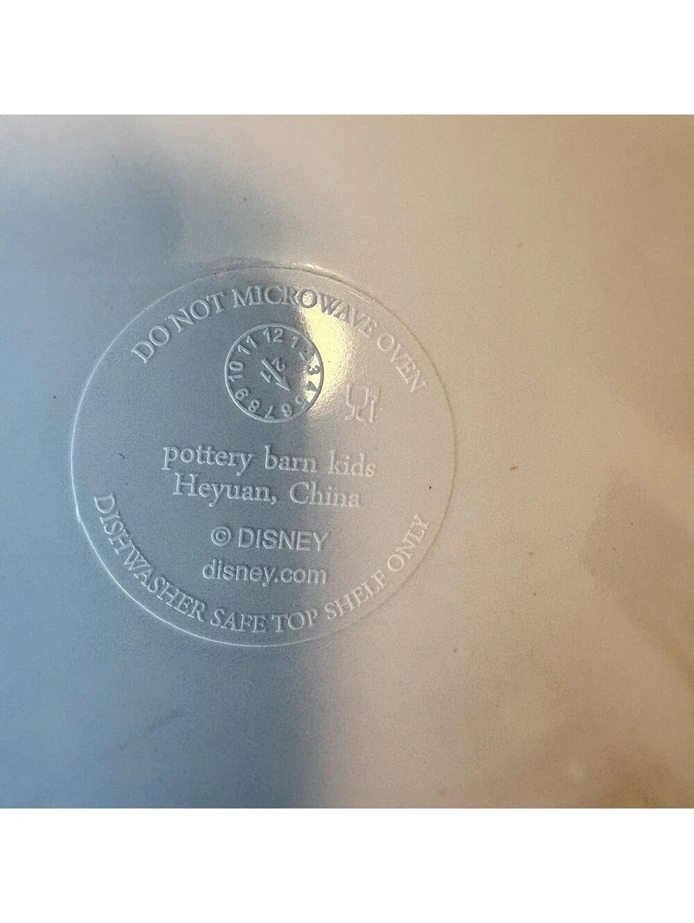 Pottery Barn Kids Mickey Mouse Halloween Eek ! & Boo ! Plates Orange S/2 #9082A